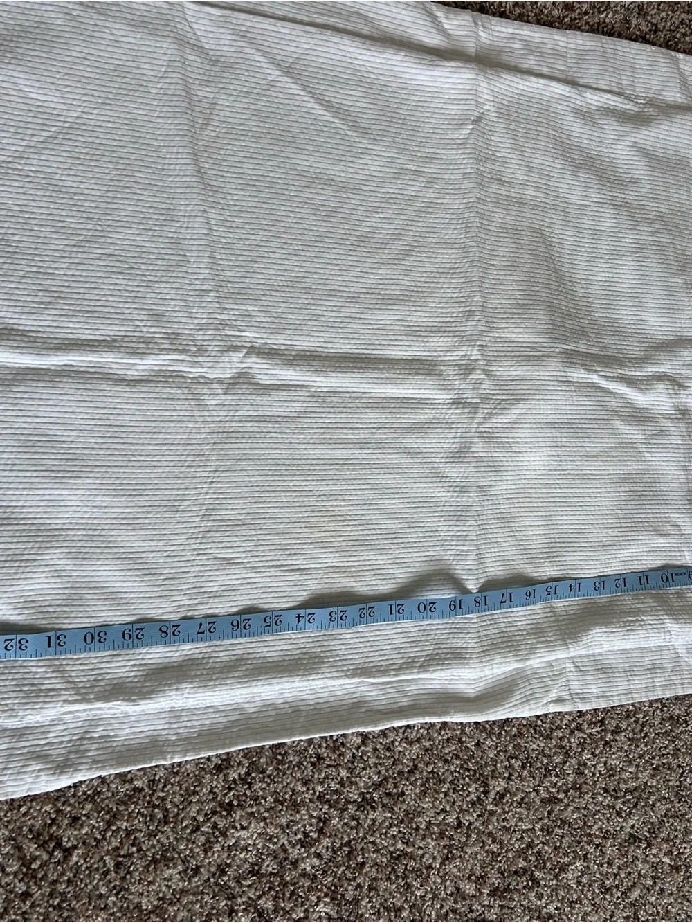 Restoration Hardware White 100% Cotton Waffle Weave Pillow Sham 23” x 36”
